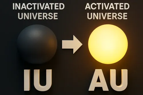 From Inactivated to Activated Universe: A Transformation
