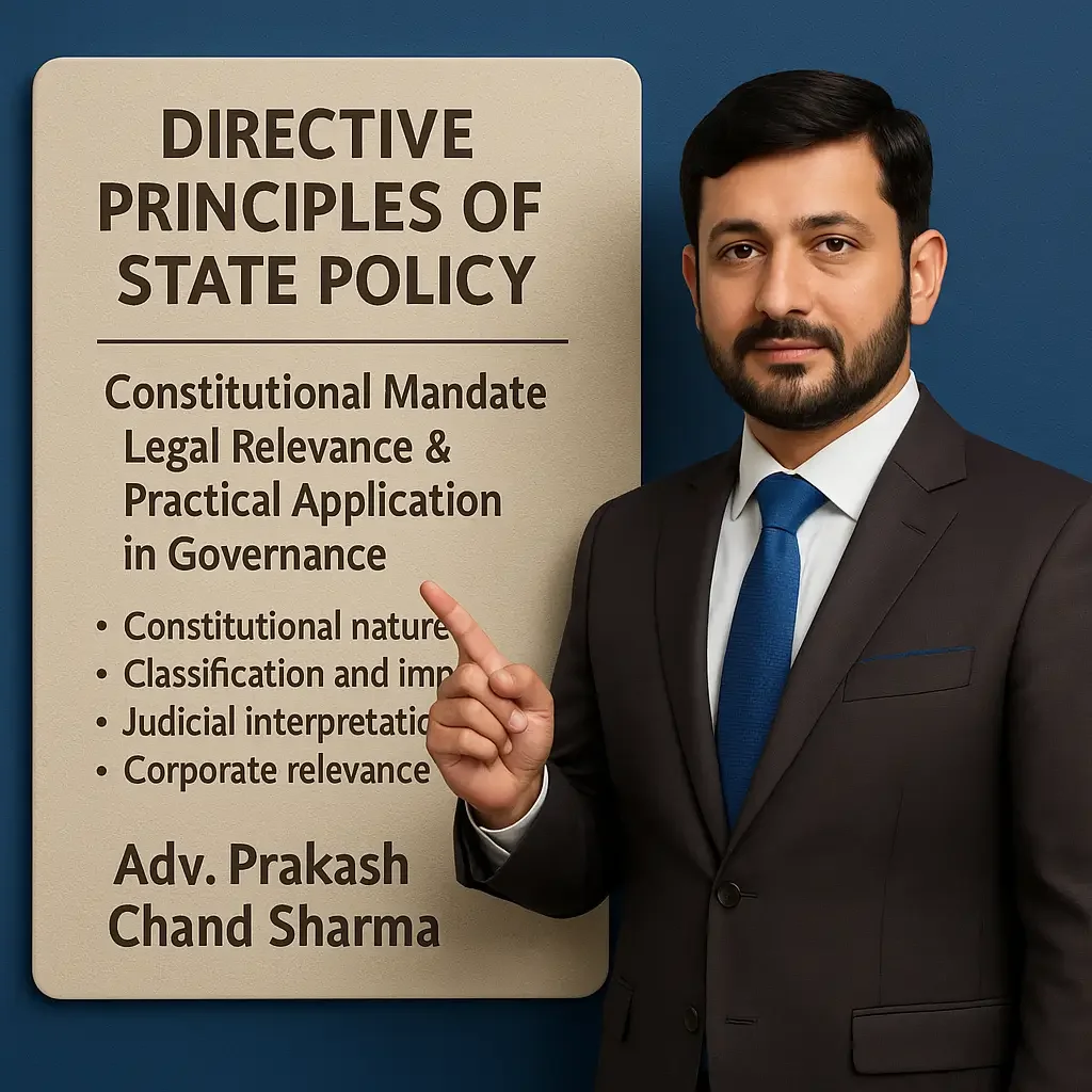 Directive Principles of State Policy (DPSP) | Adv. Prakash Sharma