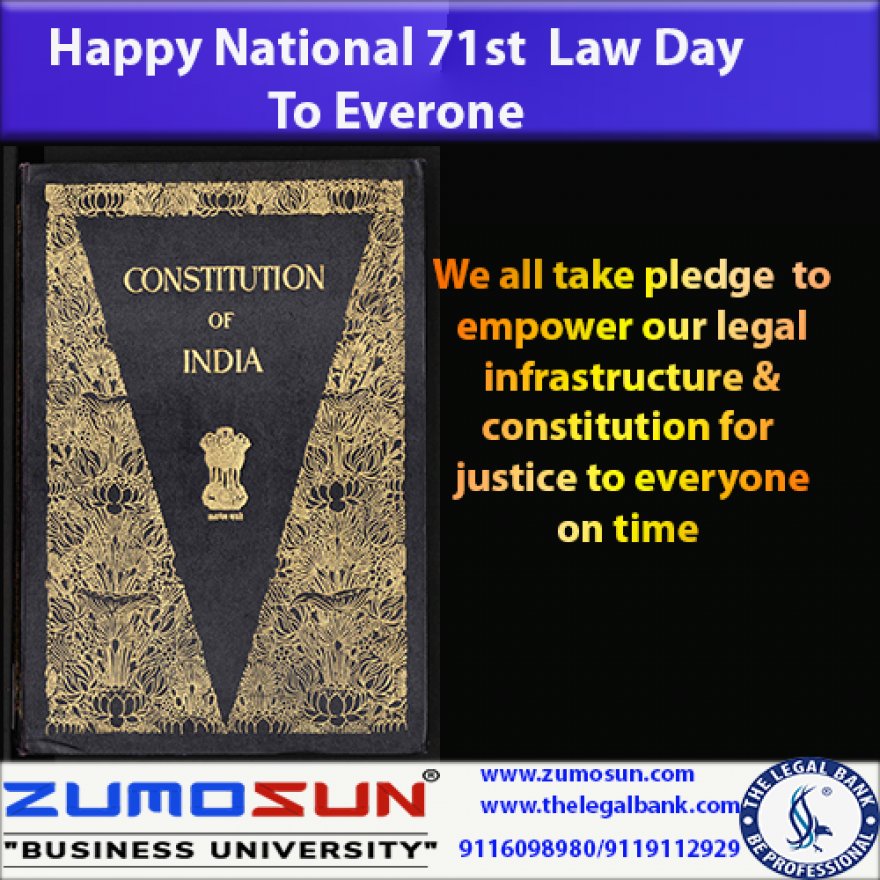 Happy National Law Day of India 2020 and It's Significance for Nation and People