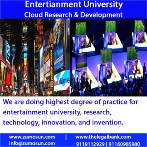 Entertainment University is for best integration of manufactures, businessman, academia, researcher, government, to boost commerce, trade and economy.
