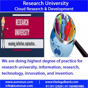 Research University is for best integration of manufactures, businessman, academia, researcher, government, to boost commerce, trade and economy.