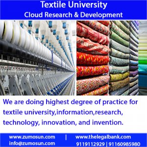 Textile University is for best integration of manufactures, businessman, academia, researcher, government, to boost commerce, trade and economy.