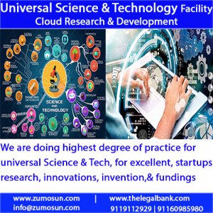 Universal Science & Technology Platform is providing the facilities of mentorship, supports in funding for person, startups, MSME, Businesses at every stage of business.