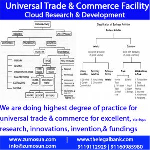Universal Commerce & Trade Platform is providing the facilities of mentorship, supports in funding for person, startups, MSME, Businesses at every stage of business.