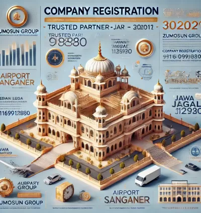 Company Registration in Airport Sanganer, Jaipur - 302011 | Services by Zumosun Group