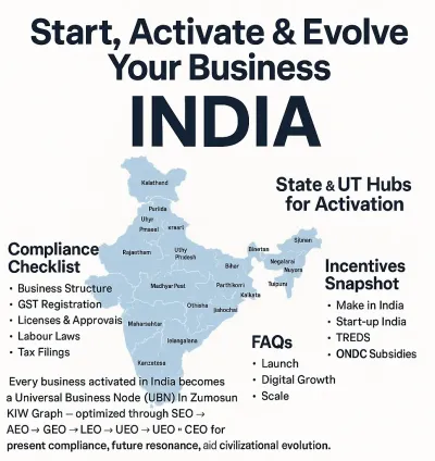 Start, Activate & Evolve Your Business in India — Incorporation, GST, Licenses, Incentives