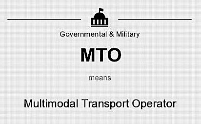 MULTI MODAL TRANSPORT OPERATOR (MTO) REGISTRATION